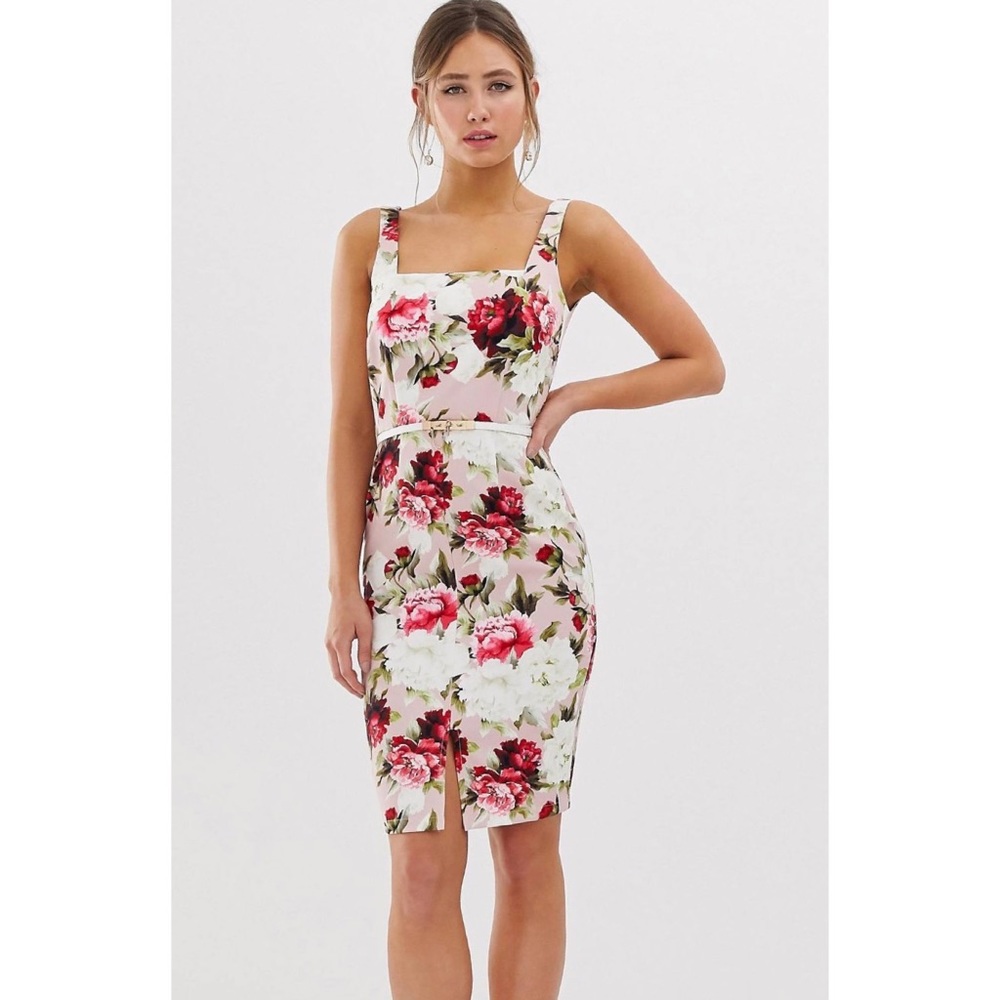 Paper Doll Mini Pencil Dress - Floral - Size 6